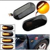 Resim Ww Caddy Kayar Led Çamurluk Sinyali Siyah 