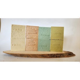 Resim Doğal Üretim Sabunu Karışık (Pirinç-Bal Polen Propolis- Isırgan-Kekik) 8'li Set 