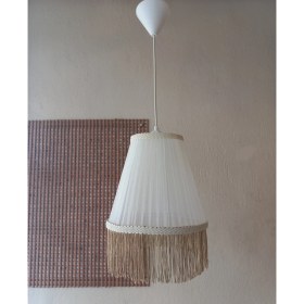 Resim Onay Avize Krem Organze Avize M-0417 Yatak Odası Çocuk Odası Genç ve Bebek Odası Avize Aydınlatma Sarkıt 