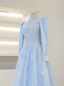 Resim Couture Ares Tesettür Abiye - Mavi / 52 