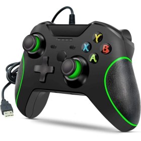 Resim Beboncool Xbox One ve Pc Için Kablolu Oyun Kolu 