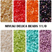 Resim MIYUKI DELICA 11/0 Boncuklar & Boncuk Çeşitleri, 200 Adet, Standart Boyut, Solmaya Dayanıklı, Yüksek Kaliteli Cam Boncuklar DIY Takı Yapımı ve Boncuklama Projeleri İçin 