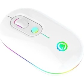 Resim Huawei Apple Xiaomi Için Uygun Kablosuz Fare Şarj Edilebilir Sessiz Bluetooth Çift Modlu Kablosuz Fare (Yurt Dışından) 