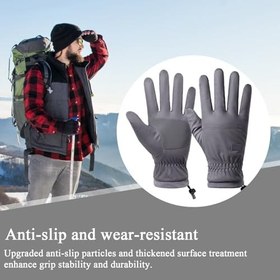 Resim Isıtmalı Eldivenler | Bisiklet için Sıcak Kış USB Isıtmalı Eldiven,Kaydırmaz Elektrikli Dokunmatik Ekran Uyumlu Kış Sporları Kayak Snowboard 