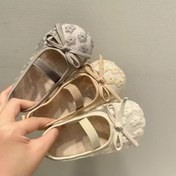 Resim Kızlar için Çiçekli Prenses Ayakkabıları - Ayarlanabilir Fiyonk Kayışlı Nefes Alabilen Kumaş Yaz Sandaletleri, Genç Kızlar için Hafif Günlük ve Performans Ayakkabıları, Çocuk Giyim Ayakkabıları 