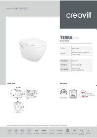 Resim Creavit Tp325 Asma Klozet Kapak Hariç 