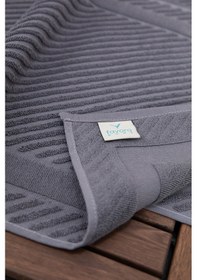 Resim Leoline %100 Pamuk Premium 2'li Ayak Havlusu - Antrasit Antrasit 