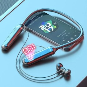 Resim Averantis Kablosuz Bluetooth Kulaklık Asılı Boyun Cep Telefonu Radyo Yarışması Oyunu Süper Uzun Pil Ömrü Huawei Vivo Apple Evrensel (Yurt Dışından) 