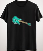 Resim GreenMint Unisex Siyah Surf Gitar Guitar I 