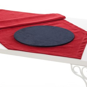 Resim AYSHome Kırmızı Runner Ve 4'lü Siyah Supla Takımı 