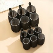 Resim 18 parça/set büyük boy saç ruloları klipsli, kendiliğinden tutan kıvırcık saç için uygun uzun/orta/kısa saç ve saçlar, DIY saç kıvırma aracı (12 adet büyük rulo tüpleri + 6 adet klips) (36 adet/18 adet/3 adet/1 adet) 