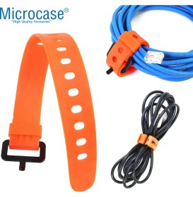 Resim Microcase Yeniden Kullanılabilir Bağcık Kablo Eşya Sabitleme Düzenleme Bağı 30CM - AL5256 