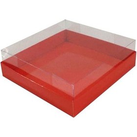 Resim Asetat Kapaklı Karton Kutu Havlu Kutusu 20X20X5 Cm 10 Adet Kı 