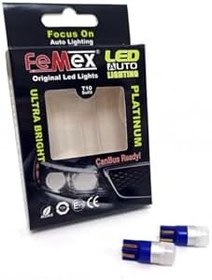 Resim FEMEX T10 Ampul 1smd 3030 Chipset Mini MAVİ Led Aktif Canbus 
