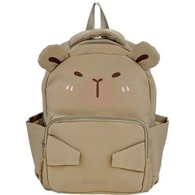 Resim Gaojunshop01 Khaki Kapibara Sırt Çantası Laptop Bölmeli Ayarlanabilir Askılar Hafif Dayanıklı Haki 1 