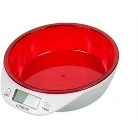 Resim Crown Dijital Lüks Kefeli Mutfak Terazisi 5 Kg Çıkarılabilir Ölçü Kabı Terazi Tartı Gram 