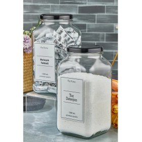 Resim Fbz Home Toz Deterjan - Bulaşık Tableti Ikili Set 3000 ml Cam Kavanoz 