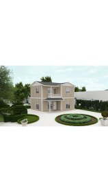 Resim Sismik Prefabrik 100 M2 Prefabrik Ev Çift Katlı 