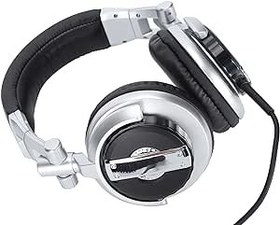 Resim Oyun Kulaklığı, PC Oyun Kulaklığı Kulaklığı, Hi-Fi Dönebilen Katlanabilir Stüdyo Monitörü Kulaklığı, VR Odası Kaydı Için 6,5 Mm Ses Jaklı PC Oyun Konsolu (Gümüş) 
