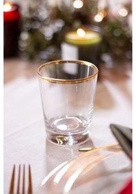 Resim Rakle Pure Altın Yaldızlı 4'lü Su Bardağı Seti 270 Cc Renkli 