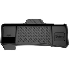 Resim Dashanshop Tesla Model 3 Highland & Model Y Juniper Premium Siyah Silikon Torpido Gözü Organizer 