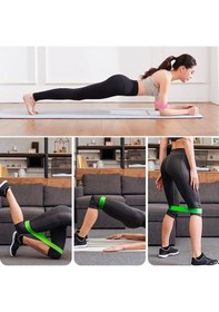 Resim Buffer 5'li Egzersiz Direnç Bant Seti Pilates Crossfit Ekipmanları 