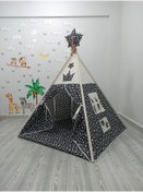 Resim Kızılderili Oyun Çadırı Yıldız Rüyası Siyah 