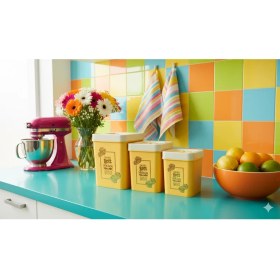 Resim Ny Home 3lü Ponte Saklama Kutusu Seti Sarı 