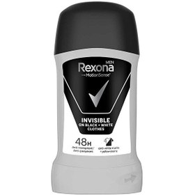 Resim Rexona men motionsense erkek stick deodorant invisible on black white clothes 50 ml 