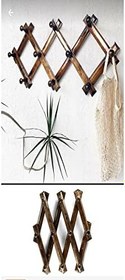 Resim Askıcı Askılık Ahşap Askı Akordiyon Askı 10 Topuzlu Duvar Askısı aa-akerdionaskı 