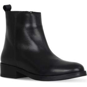 Resim Bueno Shoes Siyah Shirinkle Deri Kadın Topuklu Bot 39WB6511 39WB6511 