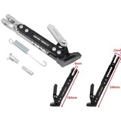 Resim Üniversal Yan Sehpa Set Ayarlı Alüminyum Gümüş 