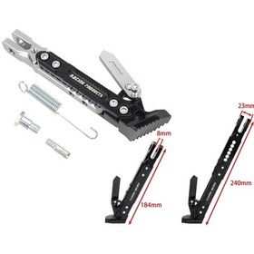 Resim Üniversal Yan Sehpa Set Ayarlı Alüminyum Gümüş 