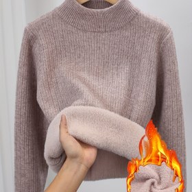 Resim 2025 Yeni Örgü Kazak, Yumuşak ve Rahat, Sonbahar ve Kış Örgüsü için Mükemmel. 