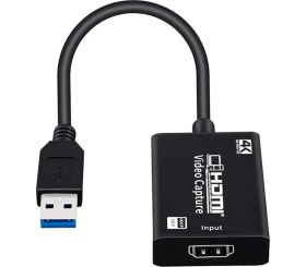 Resim CoverZone USB 1.1/2.0/3.0 HDMI HD 4K Video Capture Ekran Dönüştürücü Adaptörü 