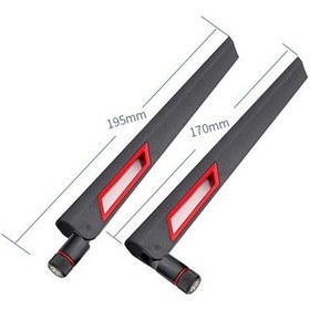 Resim Yüksek Kazançlı Wi-Fi Modem Anteni 12dBi Dual Band SMA Erkek 