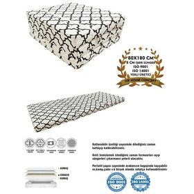 Resim Katlanır Yer Yatağı Sünger Yatak 80x180 Alaçatı 8cm 