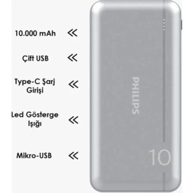 Resim Bef Shop Befshop Philips 10000 Mah Powerbank Micro USB Uyumlu Taşınabilir Şarj Cihazı 