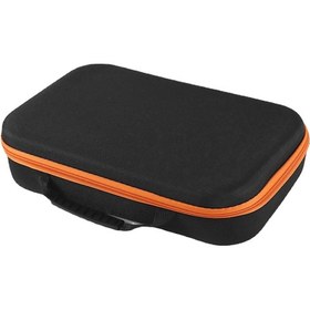 Resim Folinda Oxford Kumaş Elektrik Matkap Çantası, Reçtangle/ Kare, Turuncu/siyah Seçenekli, 33x22.5x9cm, Fermuarlı Ve Tutturuculu, Araç Saklama Çantası 