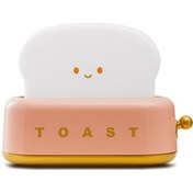 Resim Metabagua Ekmek Kızartma Makinesi Yaratıcı Usb Gece Lambası Şarj Kısılabilir Led Sıcak Işık Başucu Başucu Zamanlama Uyku Işığı Es3pgj Açık Pembe 