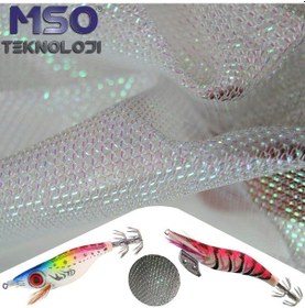 Resim MSO Olta Balıkçılık Kalamar Zoka Reflekte Kumaş Yapay Yem Malzeme 
