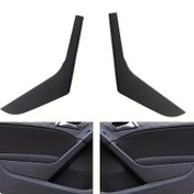 Resim Volkswagen Golf MK6 (2009-2013) için 1 Adet Siyah Kapı Kolu Kılıfları - Sol Taraf, Dayanıklı Plastik İç Aksesuarlar, Şık Siyah Bitiş, Kolay Kurulum, Çizik Koruma 