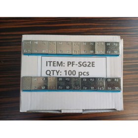 Resim Yapıştırma Balans Kurşunu, Galvaniz Sac Üzeri Geniş Mavi Bantlı, 5-10GR, 100 Adet/paket, Net 6kg 