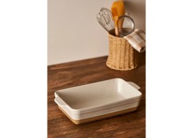 Resim Bella Maison Margot Stoneware Fırın Kabı Beyaz (33,1X19,6X7 Cm) 