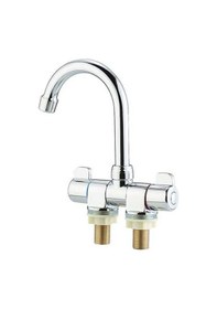 Resim Prestigegoods Katlanabilir Rv Musluk Dönen 2 Kollu Güverte/duvara Monte Rv Mutfak Musluk Sıcak Soğuk Su Mikser Karavan Çekme Römorku İçin 