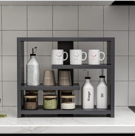 Resim Gupse Raf Atlantik Çam - Antrasit Antrasit 