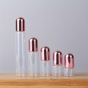 Resim Parfüm & Esansiyel Yağlar için Gül Altın Kubbeli Cam Rulo Şişeler - 1ml/2ml/3ml/5ml/10ml, Parfümsüz, Tüm Cilt Tipleri İçin Uygun 