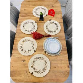 Resim Jütex Home Jüt Hasır Amerikan Servis Supla 6 Parça 