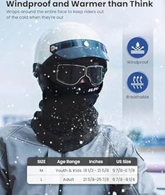 Resim ILM FM01 için Motosiklet Kar Maskesi Yüz Maskesi 