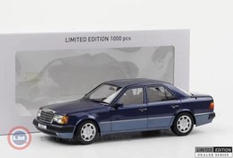 Resim 1:18 Norev 1990 Mercedes Benz 500E W124 5.0 V8 Nautic Blue 